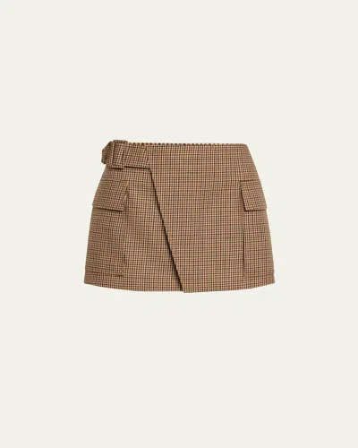 A.l.c A. L.c. Conan Skirt Tan Multi In Animal Print