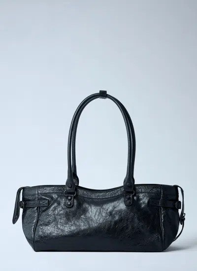 Balenciaga Women Le City East West Handbag In Black