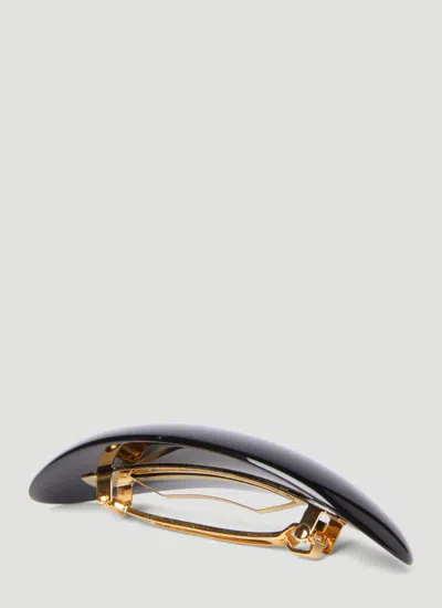 Balenciaga Women Logo Applique Hair Clip In Black