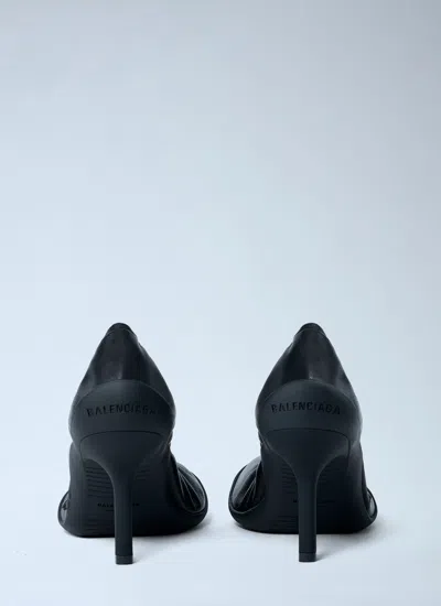 Balenciaga Shibuya 80 Pumps In Shiny Soft Leather Shoes In Black