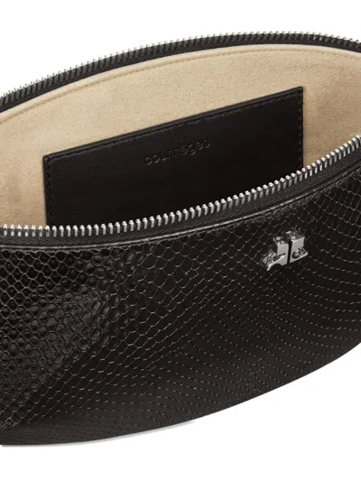 Courrèges Courreges Women Holy Eclipse Leather Shoulder Bag In Black