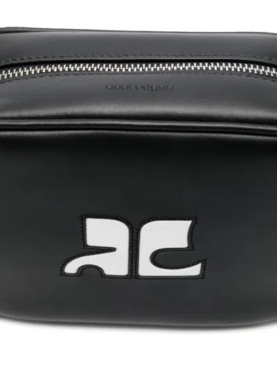 Courrèges Reedition Camera Bag In Black