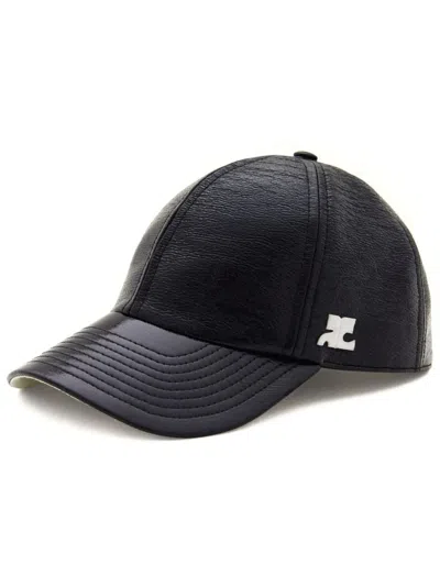 Courrèges Reedition Vinyl Cap In Black