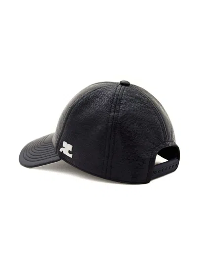 Courrèges Reedition Vinyl Cap In Black