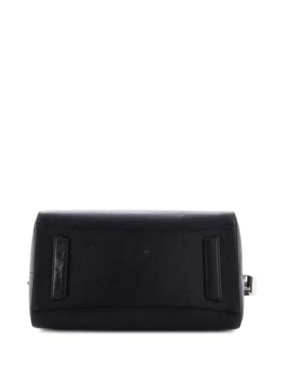 Pre-owned Givenchy Antigona Bag Leather Medium Satchel In Black