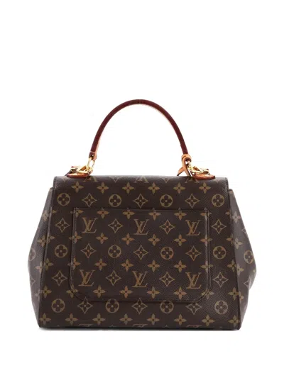 Pre-owned Louis Vuitton Cluny Top Handle Bag Monogram Canvas Mm Shoulder Bag In Brown