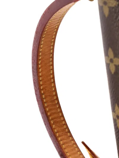 Pre-owned Louis Vuitton Cluny Top Handle Bag Monogram Canvas Mm Shoulder Bag In Brown