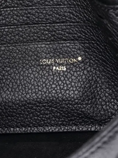 Pre-owned Louis Vuitton Ivy Wallet On Chain Monogram Empreinte Giant Shoulder Bag In Black
