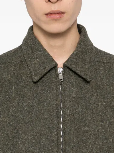 Rick Owens Wool Jacket In Green