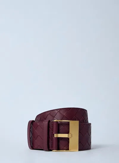 Bottega Veneta Women Braided Belt In Brown