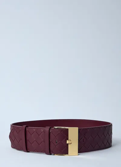 Bottega Veneta Women Braided Belt In Brown
