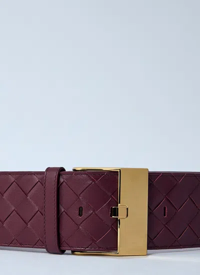 Bottega Veneta Women Braided Belt In Brown