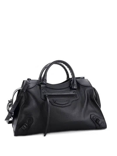 Pre-owned Balenciaga Neo Classic City Bag Leather Medium Tote Bag In Black