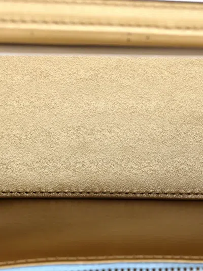 Pre-owned Chanel Pearl Crush Vanity Case With Chain Quilted Lambskin Small Clutch Bag In Blue