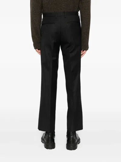 Auralee Striped Trousers In Gray