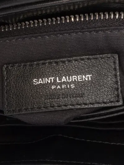 Pre-owned Saint Laurent 2018 Toy Leather Monogram Loulou Crossbody Bag In Black