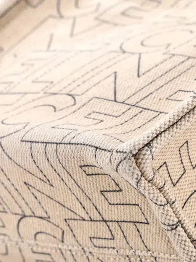 Pre-owned Celine Cabas Thais Triomphe Printed Canvas Small Tote Bag In Neutral