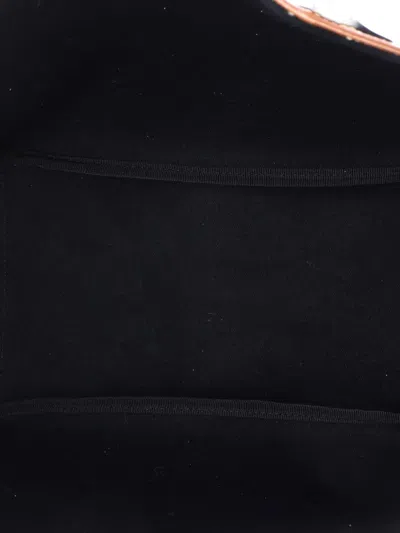 Pre-owned Versace Shopping (outlet) La Greca Signature Coated Canvas Medium Tote Bag In Brown