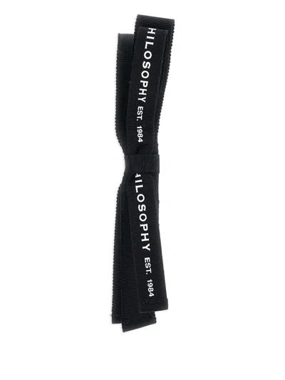 Philosophy Di Lorenzo Serafini Bow-embellished Head Band In Black
