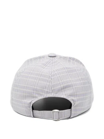 Masu Plaid Cap In Gray