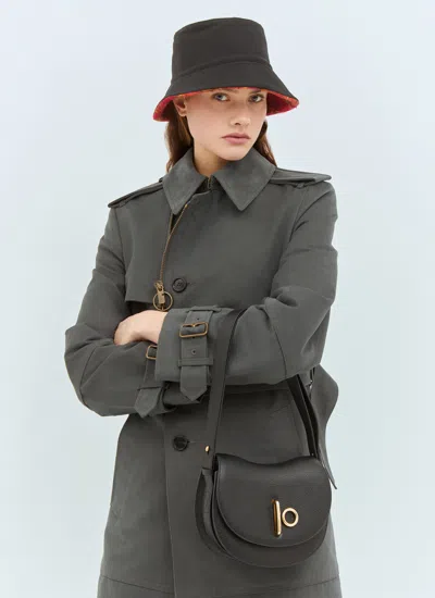 Burberry Women Reversible Check Fleece Bucket Hat In Red