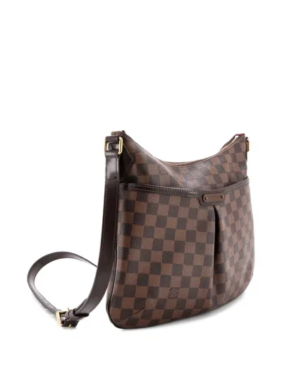 Pre-owned Louis Vuitton Bloomsbury Handbag Damier Pm Crossbody Bag In Brown