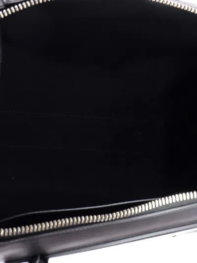 Pre-owned Givenchy Antigona Soft Lock Bag Leather Medium Satchel In Black