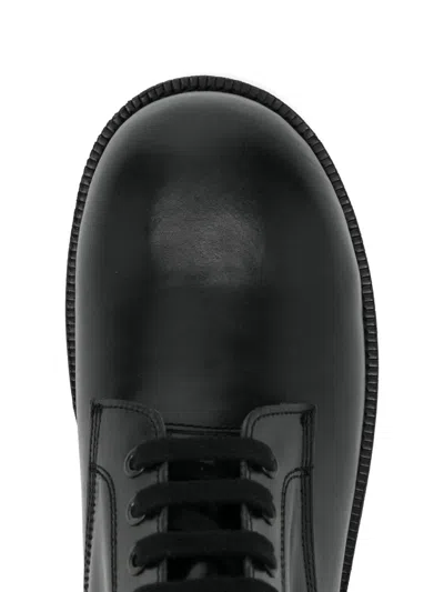 Comme Des Garçons Homme Deux Leather Boots In Black