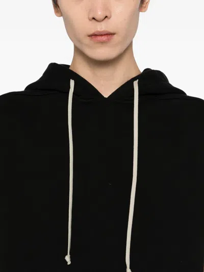 Rick Owens Concordians Runway Hooded Tank Top In Black