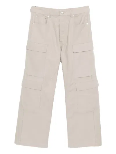 Rick Owens Concordians Double Cargo Pants In Neutral
