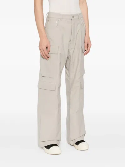 Rick Owens Concordians Double Cargo Pants In Neutral