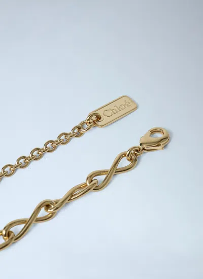 Chloé Elixir Square Vial Pendant Necklace In Gold