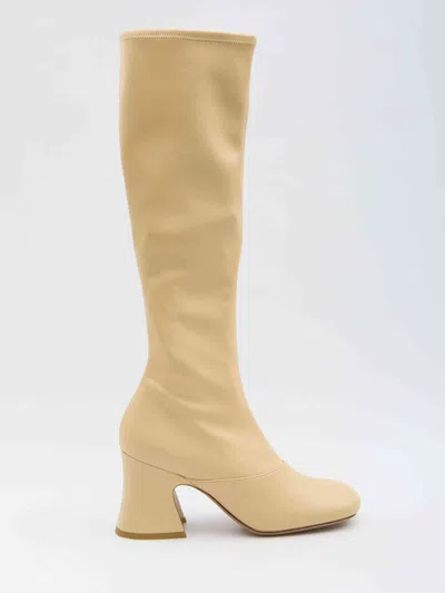 Chloé Chloe Women Janis Heeled Boots In Neutral