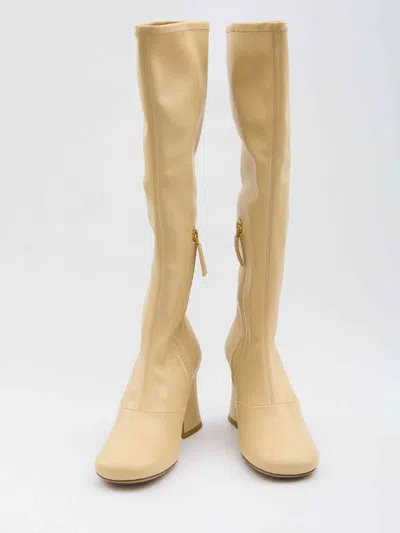 Chloé Chloe Women Janis Heeled Boots In Neutral