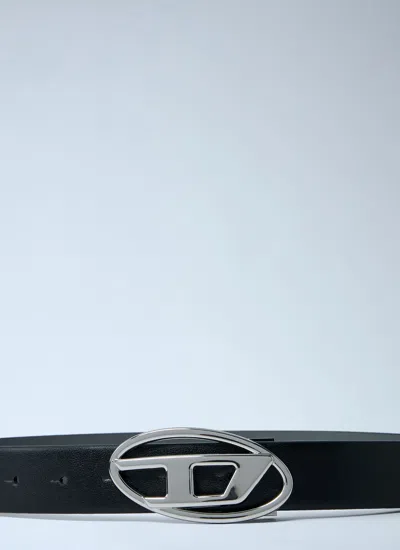 Diesel B-1dr W Woman Belt Black Size 38 Bovine Leather In Black