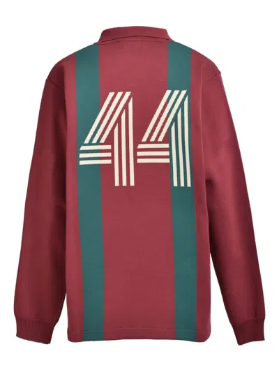 Breath Fcbh 44 Striped Sweatshirt In Red