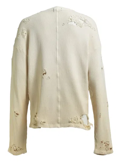 Breath Fade Distressed T-shirt In Neutral