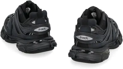 Balenciaga Track Nylon And Mesh Running Sneakers In Black