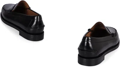 Sebago Dan Leather Loafers In Black