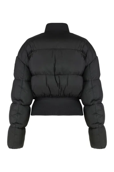 Elisabetta Franchi Technical Fabric Duvet In Black