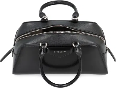 Givenchy Women Antigona East West Small Leather Shoulder Bag In Black