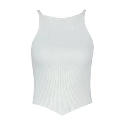 Courrèges Signature Pointy T-shirt In White