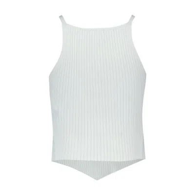 Courrèges Signature Pointy T-shirt In White