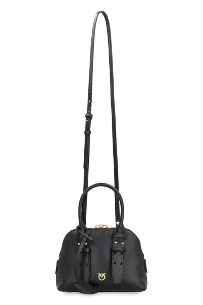 Pinko Mini Escape Bag In Leer In Black