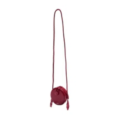 Isabel Marant Houna Tasseled Leather Shoulder Bag In Red