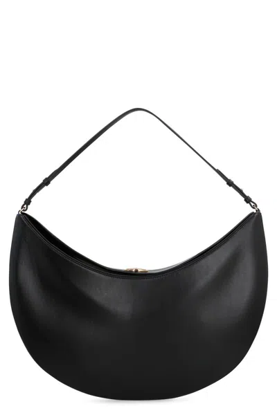 Jacquemus Black The Ovalo Hobo Bag In Black