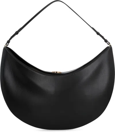 Jacquemus Black The Ovalo Hobo Bag In Black