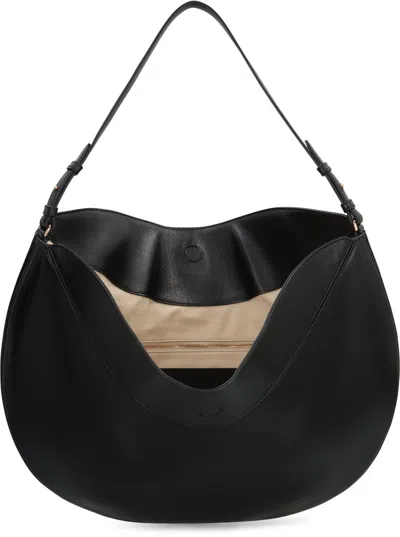 Jacquemus Black The Ovalo Hobo Bag In Black