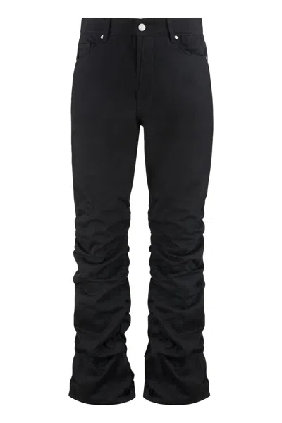 B1 Archive 5-pocket Straight-leg Jeans In Black