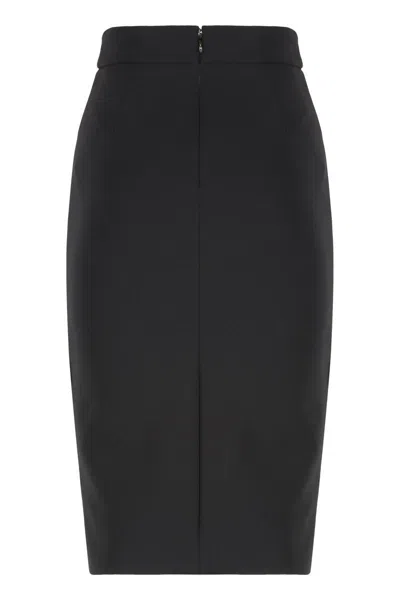 Elisabetta Franchi Pencil Skirt In Black